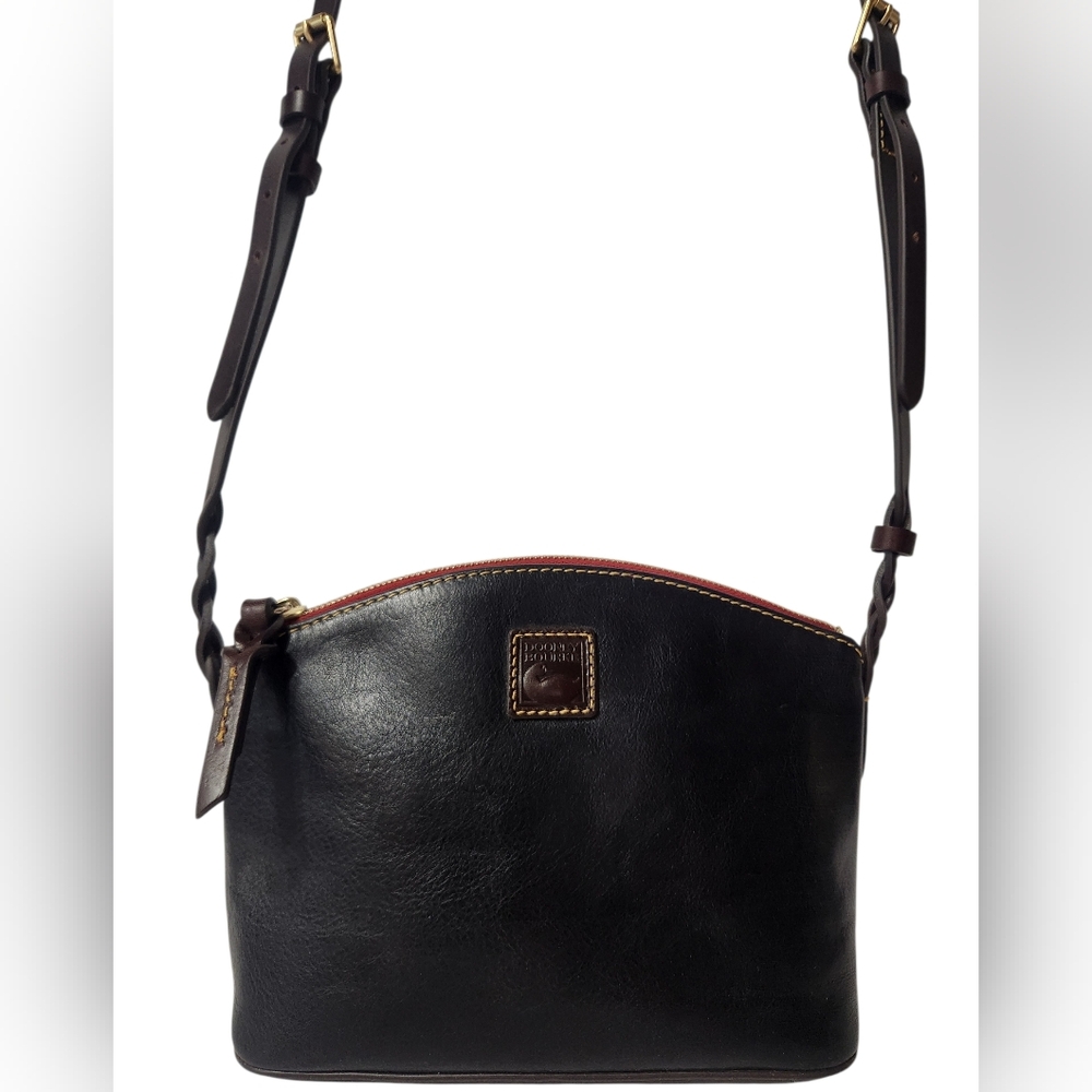 Dooney & Bourke Florentine Leather Penny Crossbody Bag Navy Like New